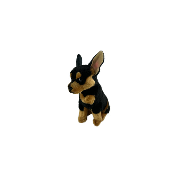 Taco | Bocchetta Chihuahua Plush Toy Image Showing Front Angled View Of Taco.
