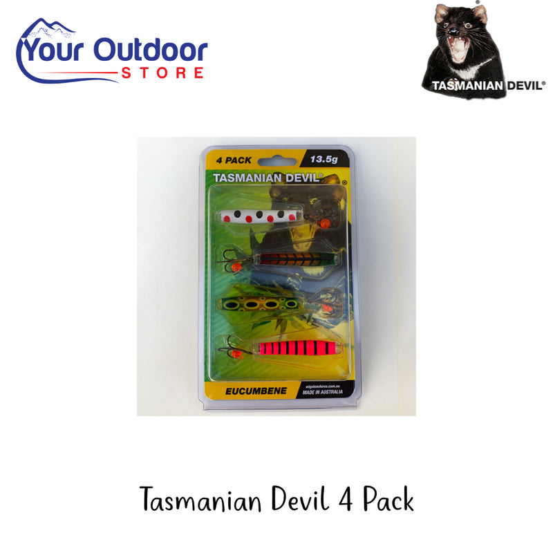 Tasmanian Devil 4 Pack | Hero Image Showing All Logos And Titles.