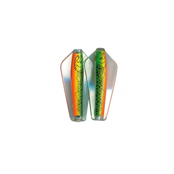 Fire Tiger |  Tassie Devil Clear Wing Lure 13.5g Image Showing No Logos Or Titles.