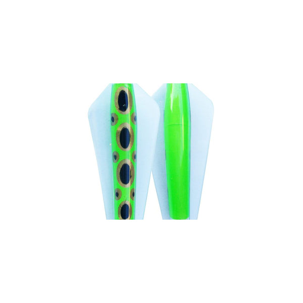 Lime Frog |  Tassie Devil Clear Wing Lure 13.5g Image Showing No Logos Or Titles. 