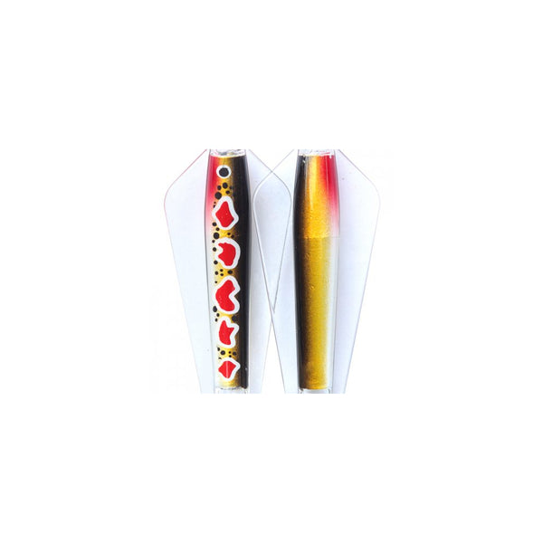 Spotted Dog |  Tassie Devil Clear Wing Lure 13.5g Image Showing No Logos Or Titles.
