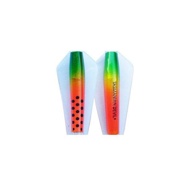 Watermelon Pearl |  Tassie Devil Clear Wing Lure 13.5g Image Showing No Logos Or Titles.