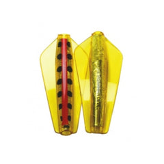 Anglers Arty | Tassie Devil 13.5g Fishing Lure Yellow Wing Image Showing No  Logos Or Titles.