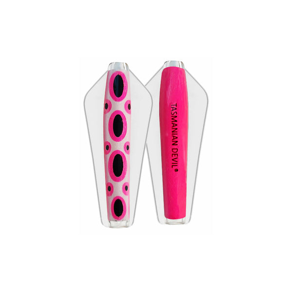 Pink My Frog | Tassie Devil Clear Wing Lure 20g Image Showing No Logos Or Titles.
