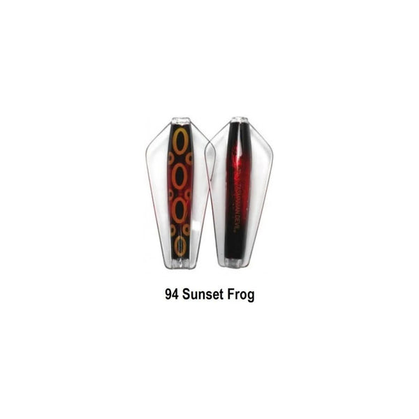 Sunset Frog | Tassie Devil Clear Wing Lure 13.5g Image Showing No Logos Or Titles.