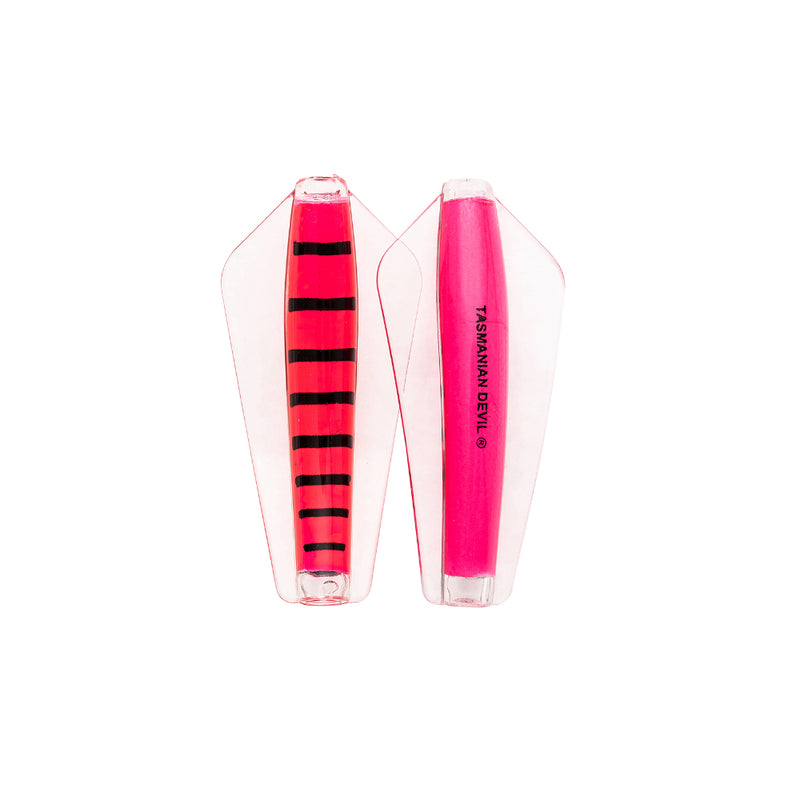 Pink Panther | Little Devil 7g Clear Wing Lure Image Showing No Logos Or Titles.