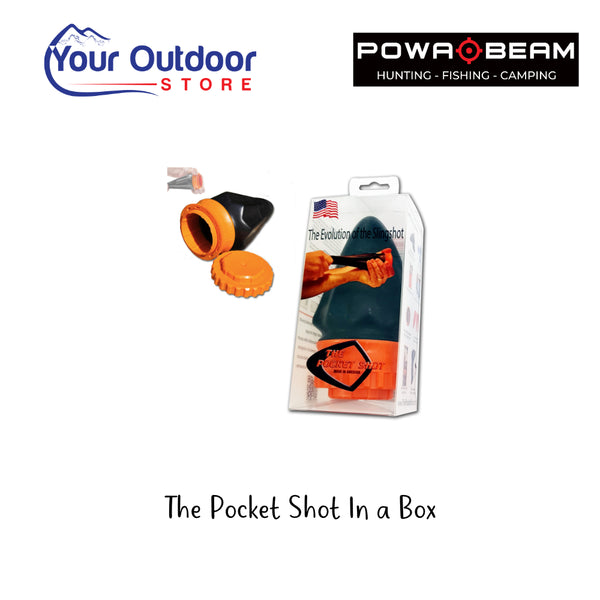Pocket Shot In a Box. Hero Image Showing Logos and Title. 