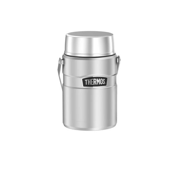 Stainless Steel | Thermos Stainless King Big Boss Food Jar Image Showing No Logos Or Titles.
