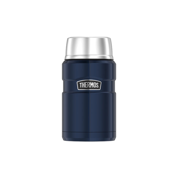Midnight Navy | Thermos Stainless King Food Jar Image Showing No Logos Or Titles.