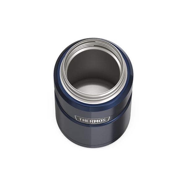 Midnight Navy | Thermos Stainless King  Jar Image Showing Top View Lid Off.