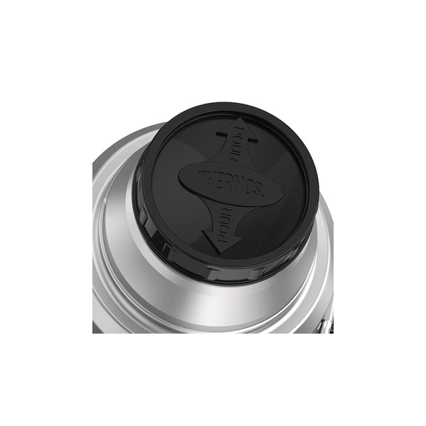 Stainless / 2L | Thermos Vacuum Insulated  Stainless Thermos Image Showing Close Up View Of The Vacuum  Seal Cap.