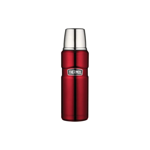 Red / 470nl | Thermos Vacuum Insulated Stainless Steel Thermos Image Showing No Logos or Titles.