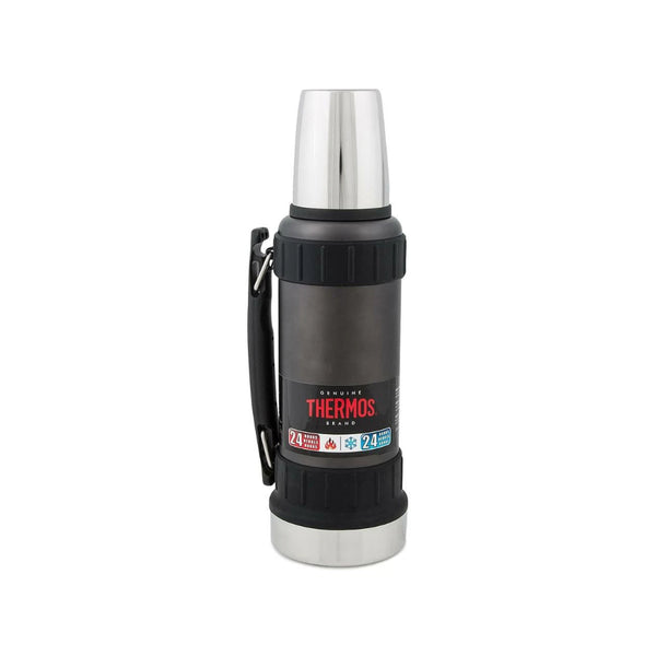 Grey | Thermos Work Series Vacuum Insulated Flask Image Showing No Logos Or Titles.