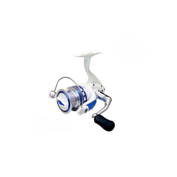 White | TiCA Dyna Spin Fishing Reel P-BL Image Showing No Logos or Titles.