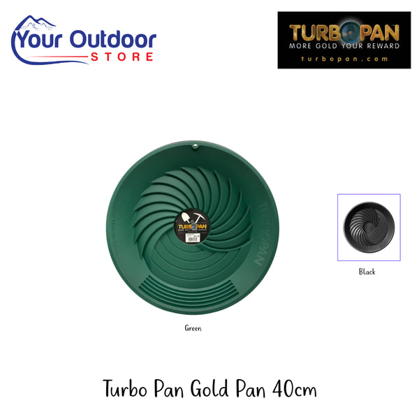 Turbo Pan Gold Pan | Hero Image Showing All Logos And Titles.