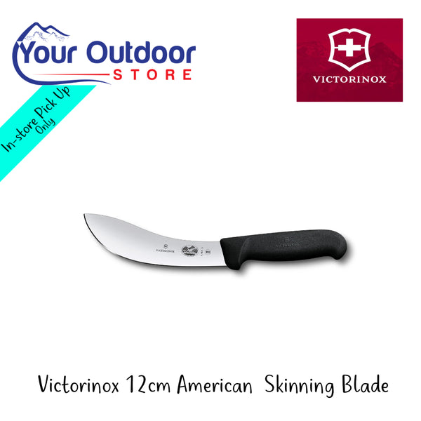 Victorinox 12cm American Skinning Blade | Hero Image Showing All Logos And Titles.