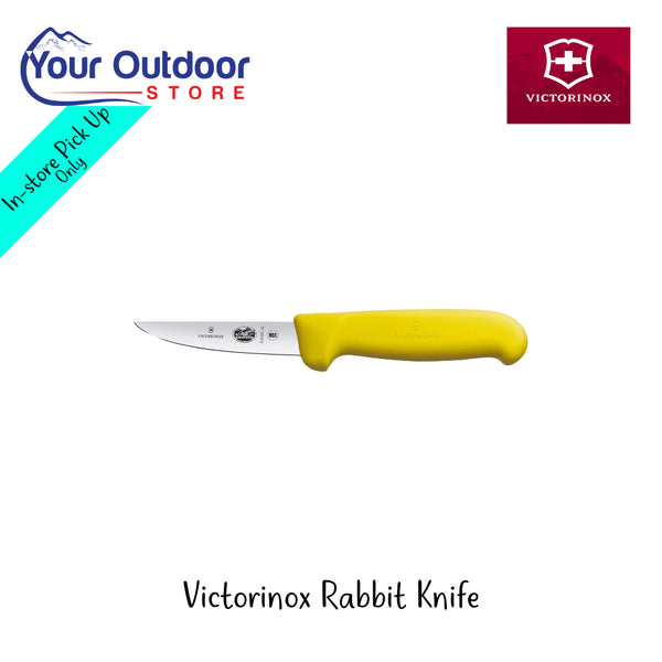 Victorinox Rabbit Knife Yellow | Hero Image Sowing All Logos And Titles.
