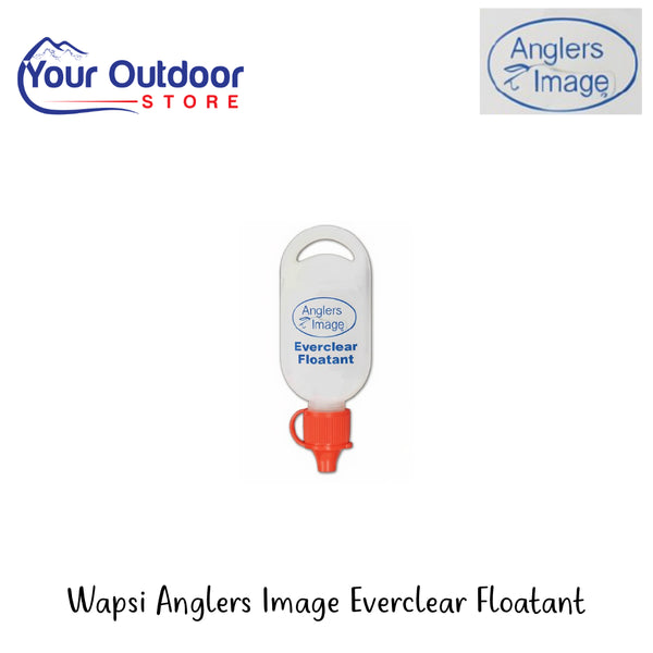 Waspi Anglers Image Everclear Floatant | Hero Image Showing All Logos And Titles,
