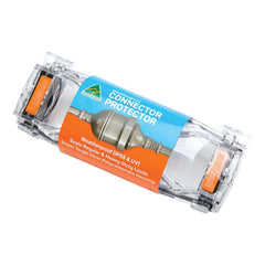 Clear | Weatherproof Connector Protector X2. Shown in Packaging.  