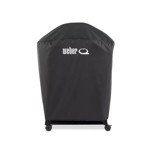 Black | Weber Baby Q And Cart Cover Image Showing No Logos Or Titles.