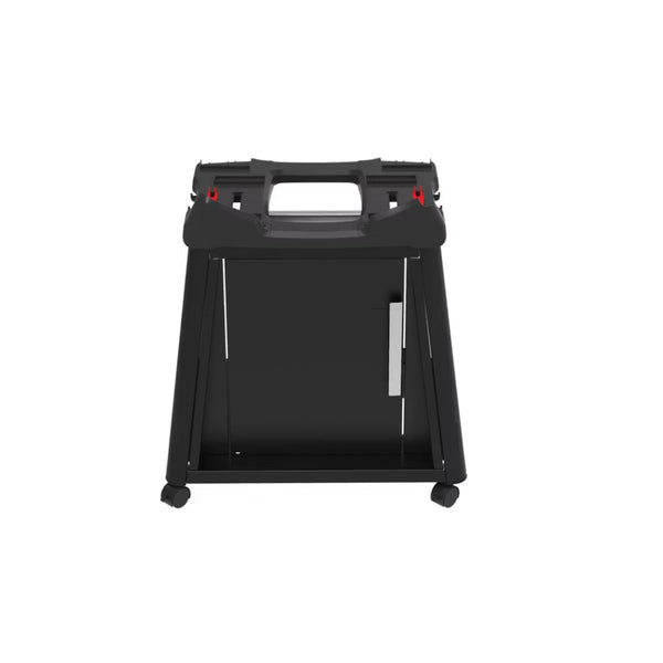 Black | Weber Baby Q Ad Q Premium Cart Image Showing Back View.