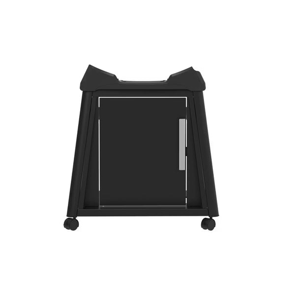 Black | Weber Baby Q And Q Premium Cart Image Showing Front View.