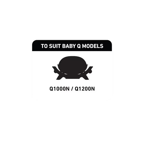 Black | Weber Baby Q Half Hotplate N Series Image Showing The Models This Product Suits.

