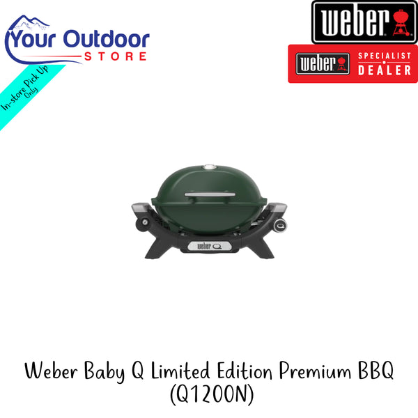 Weber Baby Q Limited Edition Premium BBQ (Q1200N) | Hero Image Showing All Logos And Titles.