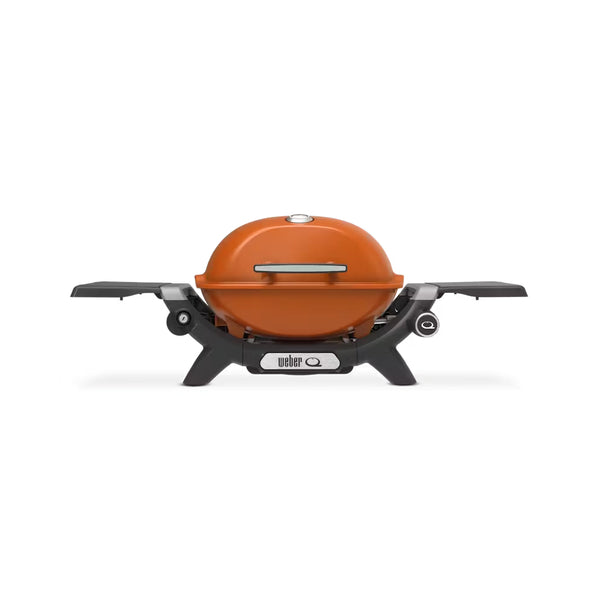 Sunset Orange | Weber Baby Q Limited Edition Premium BBQ (Q1200N) Image Showing No Logos Or Titles, Front View.