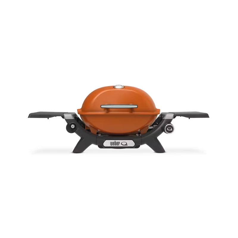 Sunset Orange | Weber Baby Q Limited Edition Premium BBQ (Q1200N) Image Showing No Logos Or Titles, Front View.