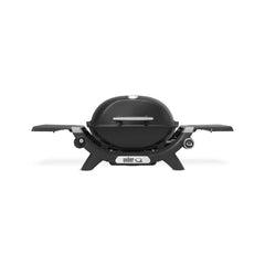 Midnight Black | Weber Baby Q (Q1200N) Premium Barbecue Image Showing No Logos Or Titles.