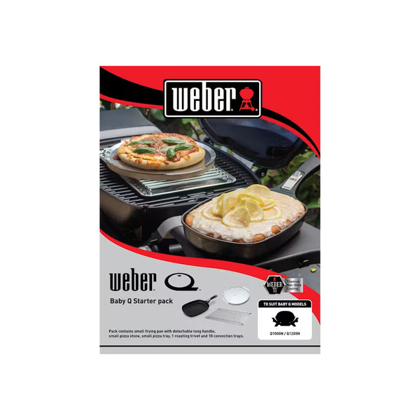 Black | Weber Baby Q Starter Pack Image Showing Products In The Packaging.