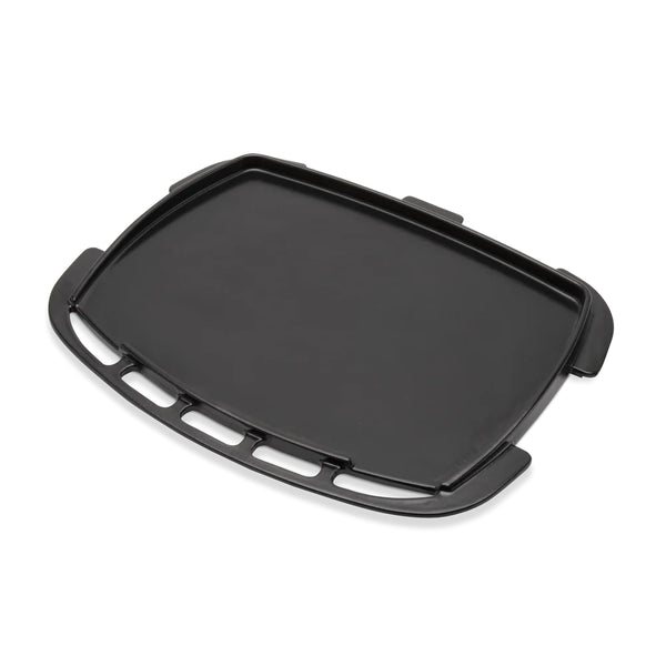 Black | Weber Baby Q (Q1000 - Q1200N) Full Hotplate Image Showing Angled Top View.