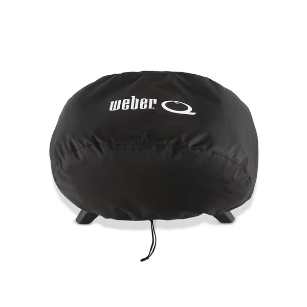 Black | Weber Baby Q1000N Q1200N Series Premium Barbecue Cover Image Showing No Logos Or Titles.