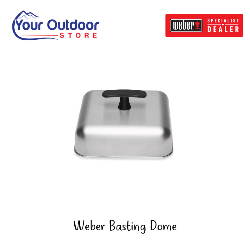 Weber Basting Dome | Hero Image Showing All Logos And Titles.