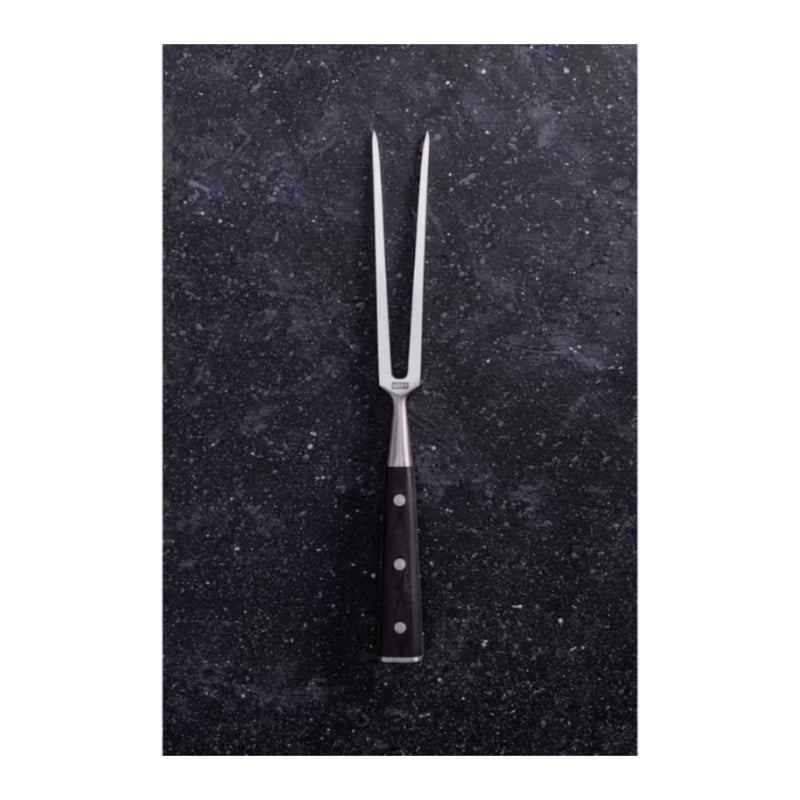 Stainless Steel | Weber Carving Knife Set. Showing Carving Fork. 