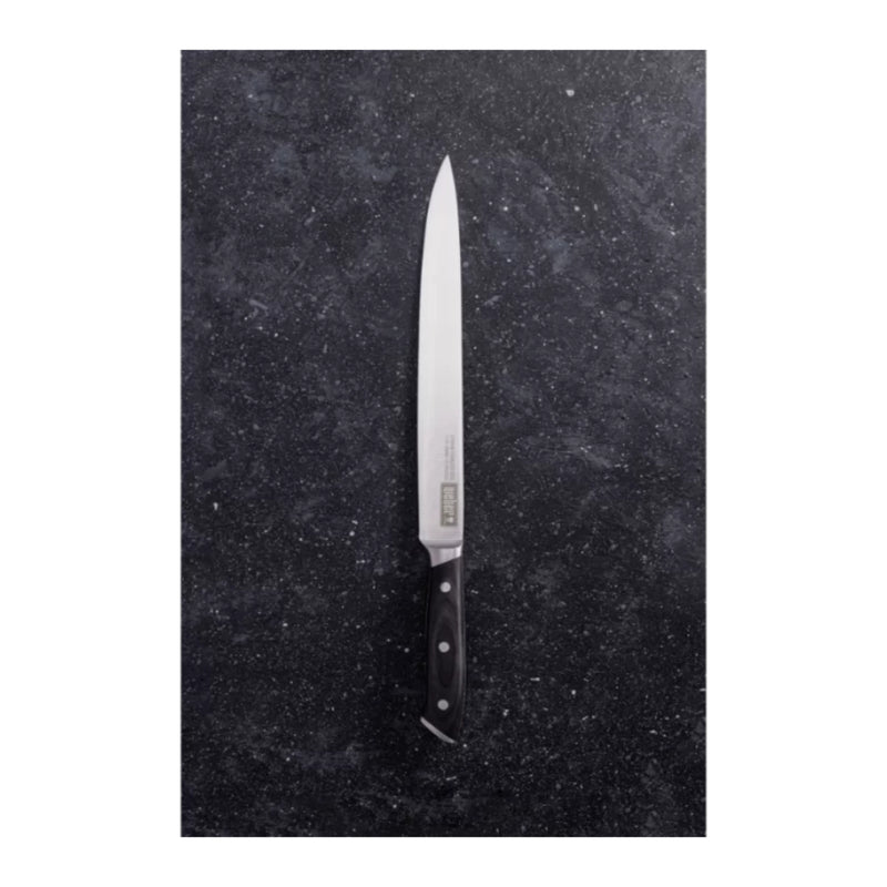Stainless Steel | Weber Carving Knife Set. Showing Carving Knife.