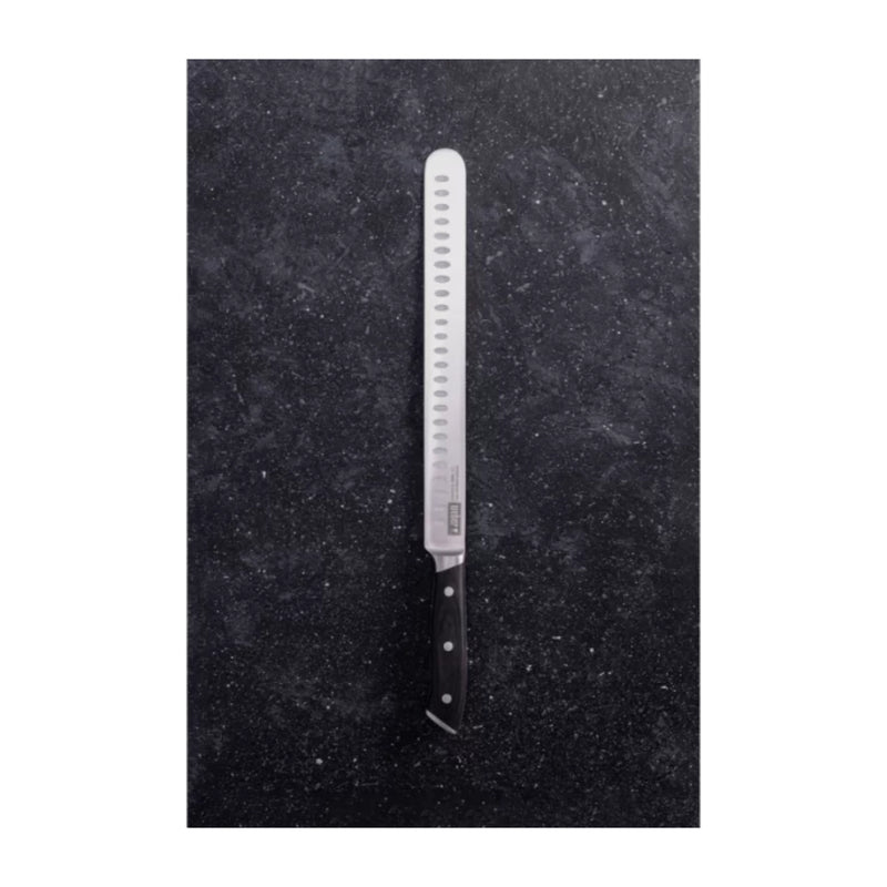 Stainless Steel | Weber Carving Knife Set. Showing Slicing Knife.