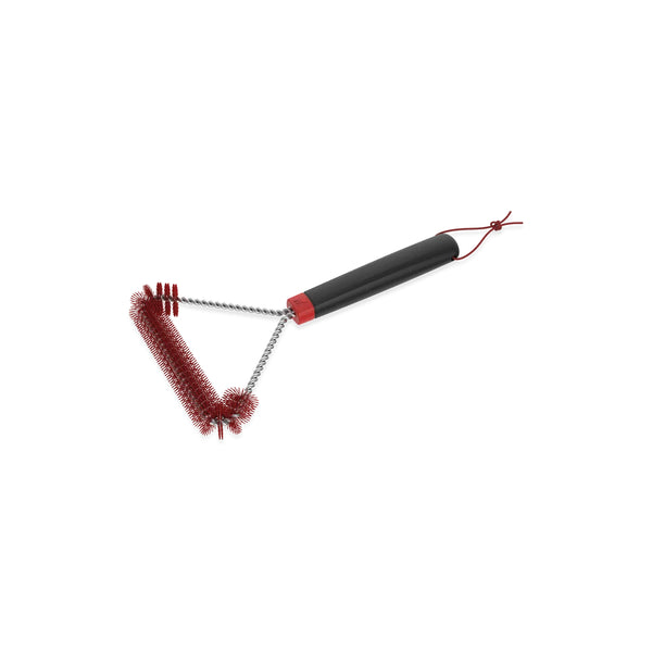 30cm - Red/Black | Weber Cold Cleaning Grill Brush - Small Image Showing No Logos Or Titles.