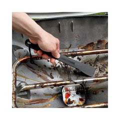 Black | Weber Cookbox Scraper Image Showing Scraper Being Used To Clean The Cookbox.