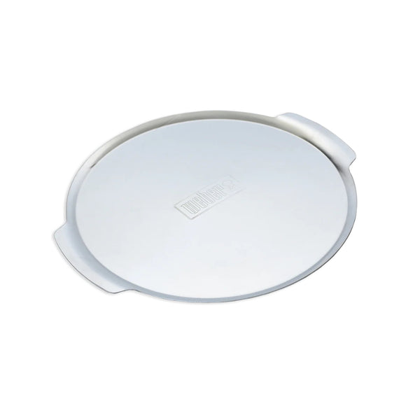 Stainless Steel | Weber Easy Serve Small pizza Tray Image Showing No Logos or Titles.