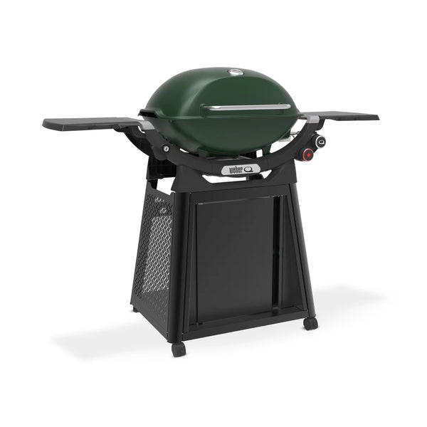 Bushland Green | Weber Family Q Limited Edition Premium BBQ (Q3200N+) Image Showing Side View.
