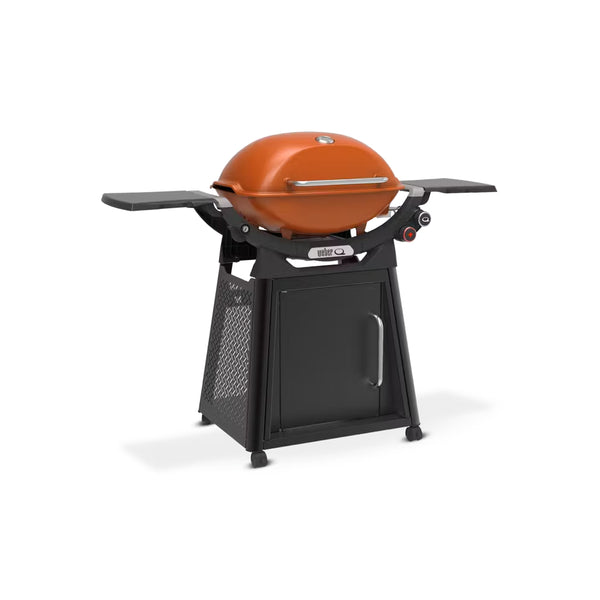 Sunset Orange | Weber Family Q Limited Edition Premium BBQ (Q3200N+) Image Showing Side View.