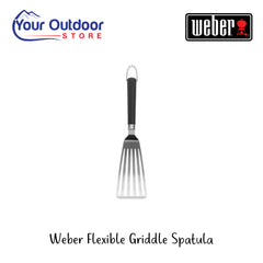 Weber Flexible Griddle Spatula | Hero Image Showing All Logos And Titles.