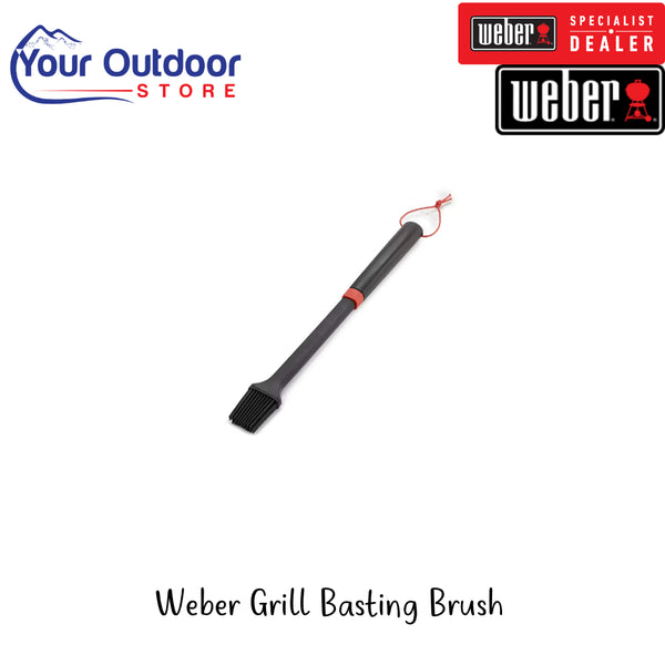 Weber Grill Basting Brush | Hero Image Showing All Logos And Titles.