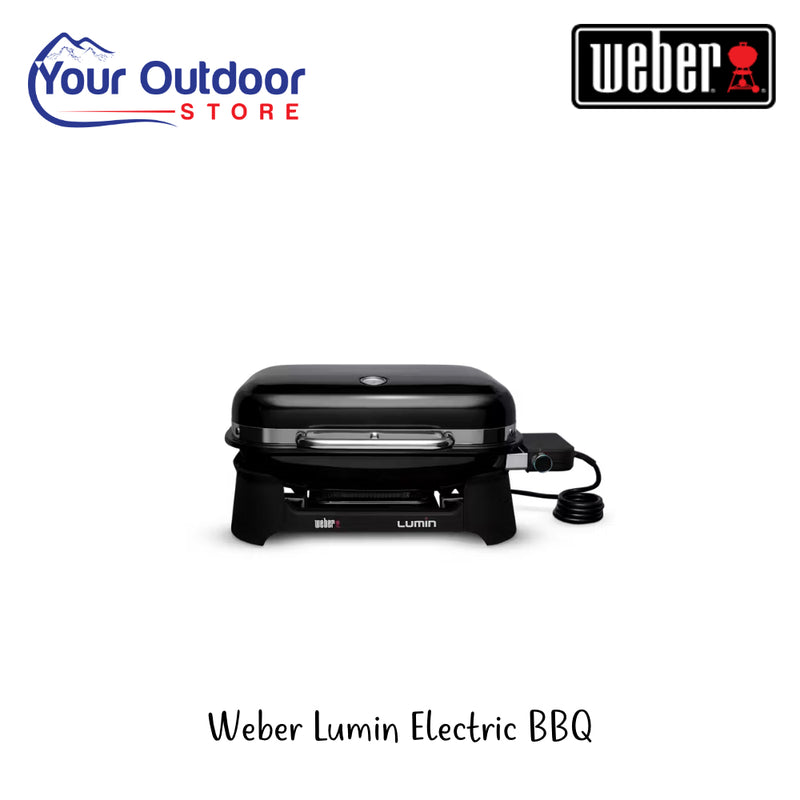 Weber Lumin Electric BBQ | Hero Image Showing All Logos And Titles.