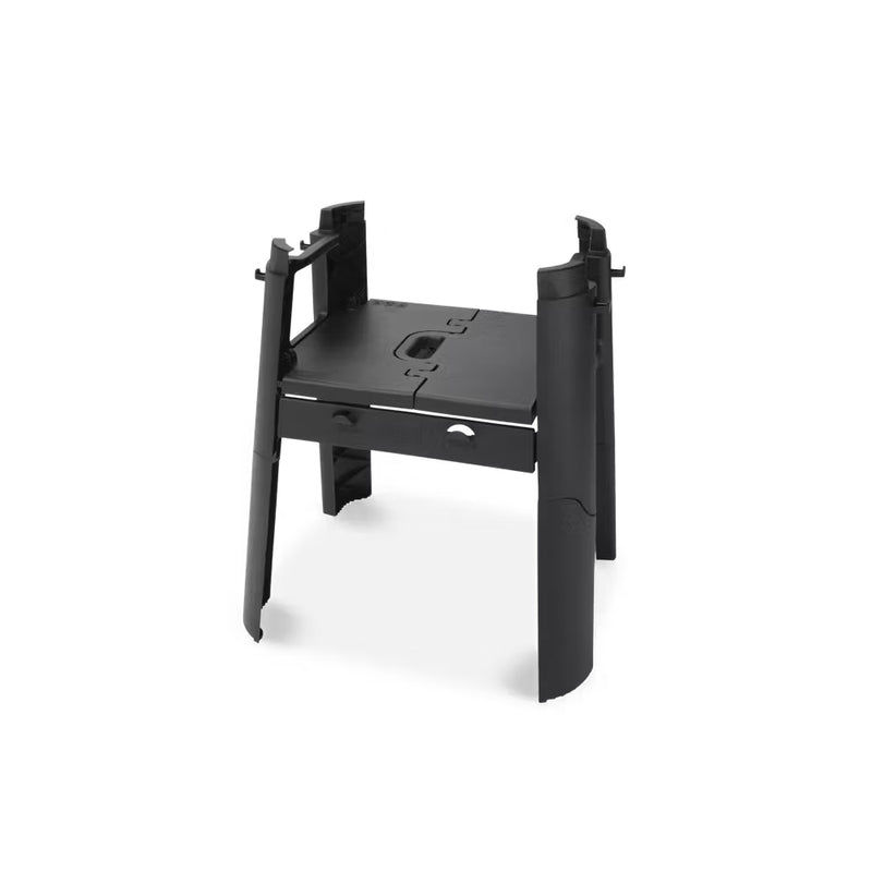 Black | Weber Lumin Stand With Side Table Image Showing Angled View Of Stand, No  Side Table.