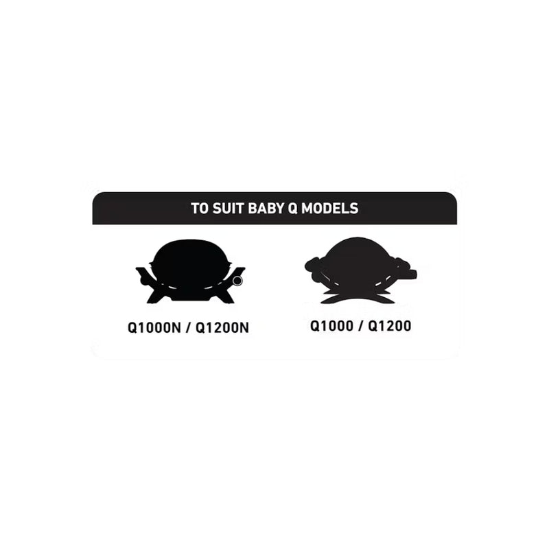 26cm | Weber Q 26cm Pizza Stone Mk 2 Image Showing Which Weber Q Models The Pizza Stone Will Suit.