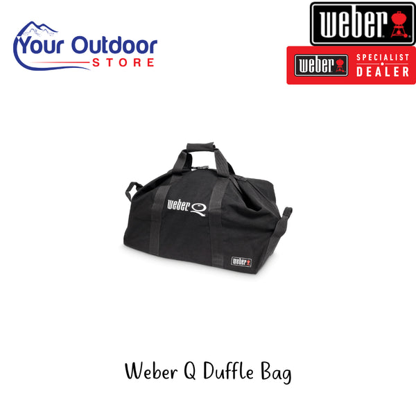 Weber Q Duffle Bag | Hero Image Showing All Logos And Titles.