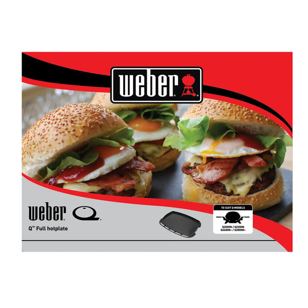 Q2X00N | Weber Full Hot Plate Image Showing No Logos Or Titles.